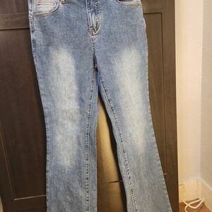 Flamingals Flare Women's Blue Jeans